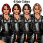 Afro woman in leather dress, Girl boss, Lady boss, Black girl magic, Fashion girl clipart, Fashion illustration clipart, Curvy girl clipart