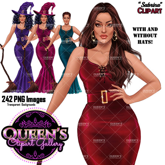 Witch, Halloween clipart, Witch clipart, Halloween, Witchy art, Afro girl, Black woman clipart, Fashion girl clipart, Fashion illustration