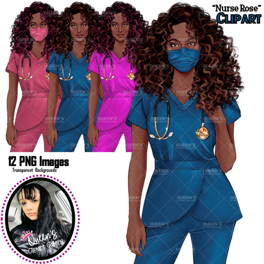 HealthCare Clipart, Nurse Clipart PNG, Doctor Nurse Clipart, Fashion Nurse Doll, Fashion Illustration, Medical Clipart, Medical Worker