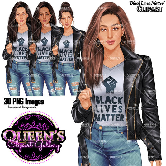 Black Lives Matter clipart, Denim jeans girl, Hands up clipart, BLM, Black lives, Juneteenth clipart, Girl Power, Fashion girl clipart