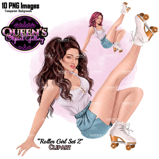 Roller skates clipart, Girl roller skating, Retro roller skates, Fashion girl clipart, Teenager clipart, Skating clipart, Skater girl, Skate