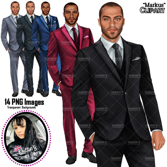Man in Suit Clipart 