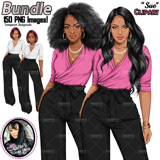 Afro Boss lady, Business Lady, Lady boss clipart, Boss babe, Fashion girl clipart, Business woman clipart, Fashion illustration, Afro girl