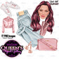 Fashion accessories clipart, Fashion Illustration, Fashion clipart, Fashion set clipart, Bag clipart, Sneakers clipart, Face clipart, Face