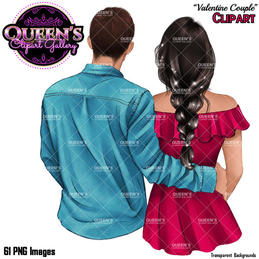Valentine Couple, Couple clipart, Friends clipart, Boyfriend clipart, Fashion couple, Family clipart, Custom girlfriend and boyfriend clipart