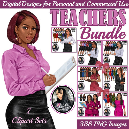 Teacher clipart, Teachers, Teaching clipart, Lady Boss clipart, Afro Teacher clipart, Teacher's Day clipart, Fashion girl, Boss Woman
