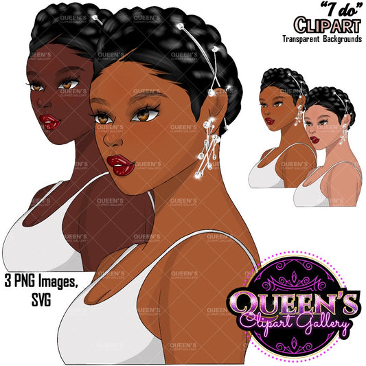 Face clipart, Hairstyle clipart, Afro girl clipart, Fashion girl clipart, Girl boss clipart, Head clipart, Black woman, Black girl magic, Fashion illustration