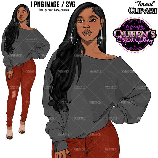 Denim jeans girl, Black girl magic, Afro girl clipart, Fashion girl clipart, Black woman clipart, Afro girl clipart, Teenager girl, Curvy girl