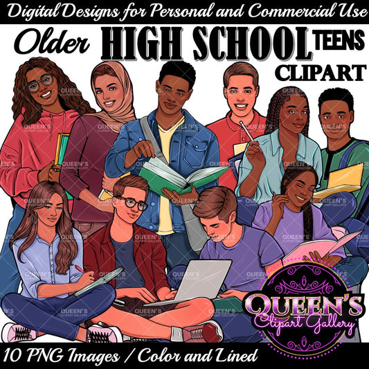 High school teenagers, Mature teenagers, Adolescent, Clipart teens, Tweens, School students, College students, School, Teenager girl clipart, Teenager boy, Student boy clipart, Back to School, Students, Books