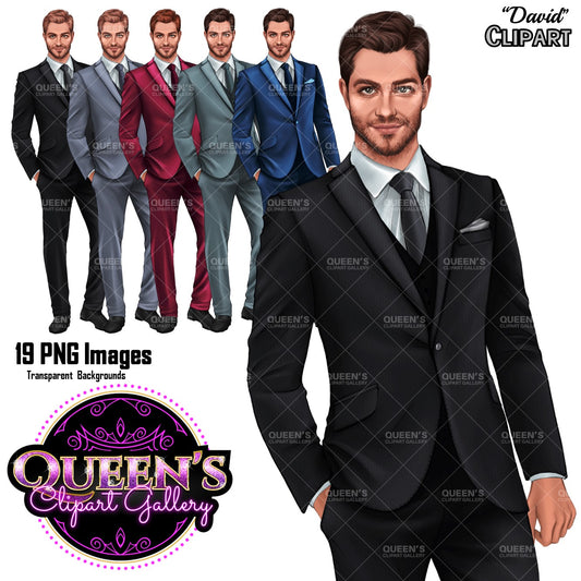 Man clipart, Business man clipart, Boyfriend clipart, Casual man clipart, Boy clipart, Male clipart, White man clipart, Man in suit, Teacher