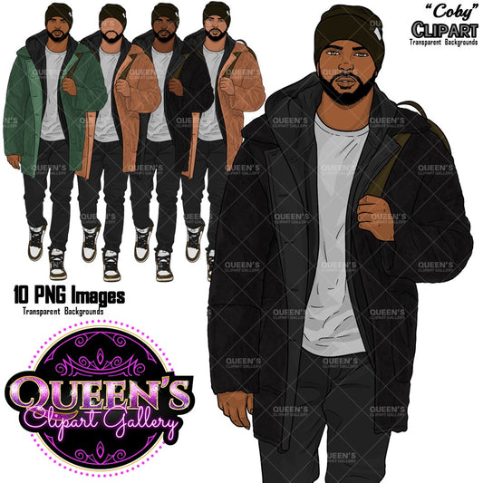 Afro male clipart, Man clipart, Boyfriend clipart, Casual man clipart, Boy clipart, Male clipart, African American man clipart, Hunk, Cute guy clipart
