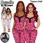 Pajama girl clipart, Afro Woman in Sleepwear, Pajama Illustration, Cozy clipart, Bedtime clipart, Pajama Fashion, Pajama Party, Fashion girl