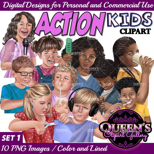 Action kids clipart, Kids in action clipart, Elementary students, Children clipart, Young Kids clipart, Kiddos clipart, Kids clipart