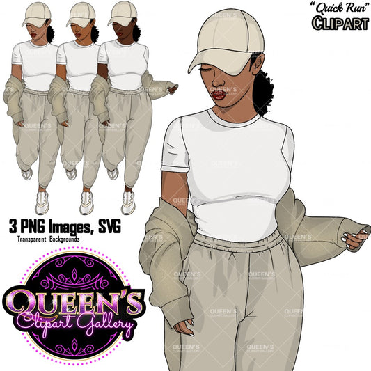 Running clipart, Fitness clipart, Adult running clipart, Race clipart, Run, Jogging clipart, African American Clipart, Sports girl clipart