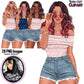 Summer girl clipart, Curvy denim girl, Short jeans girl clipart, Girl in shorts, Woman clipart, Fashion girl clipart, Girl boss, Fashion woman