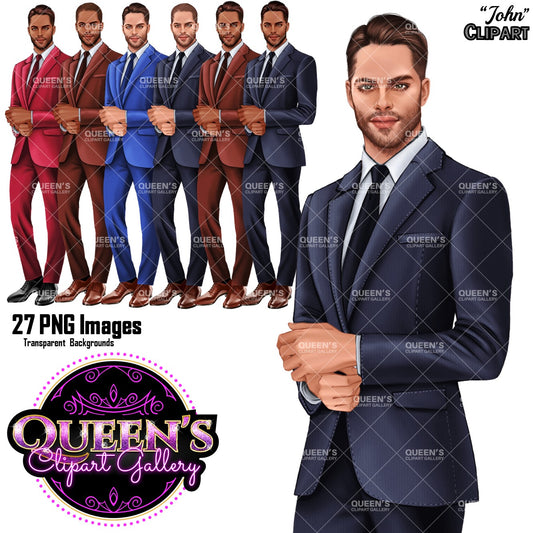 Man clipart, Business man clipart, Boyfriend clipart, Casual man clipart, Boy clipart, Male clipart, White man clipart, Man in suit, Teacher