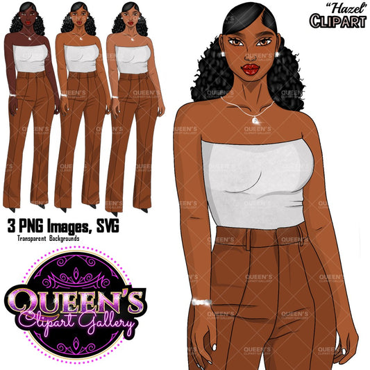 African American woman, Afro girl clipart, Fashion clipart, Black woman clipart, Black girl magic, Fashion girl clipart, Girl boss clipart