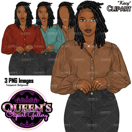 Afro girl clipart, Black woman clipart, Black girl magic, Fashion girl clipart, Girl boss clipart, Denim Jeans girl, Curvy girl, Black queen