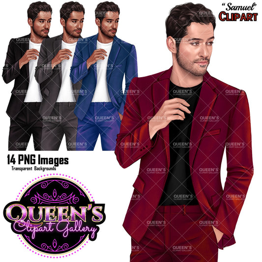 Man clipart, Business man clipart, Boyfriend clipart, Casual man clipart, Boy clipart, Male clipart, White man clipart, Man in suit, Teacher