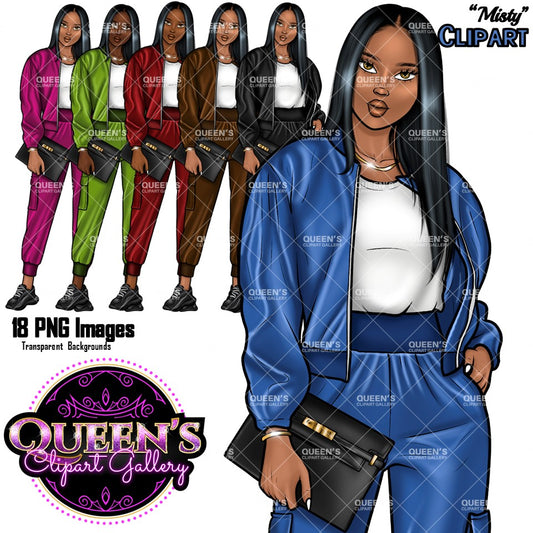 Afro girl clipart, Curvy girl Sport Clipart, Sport girl clipart, Gym girl clipart, Fitness Illustration, Black girl magic, Sporty girl, Afro