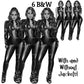 Afro woman in leather bodysuit, Girl boss, Lady boss, Black girl magic, Fashion girl clipart, Fashion illustration, Curvy girl clipart
