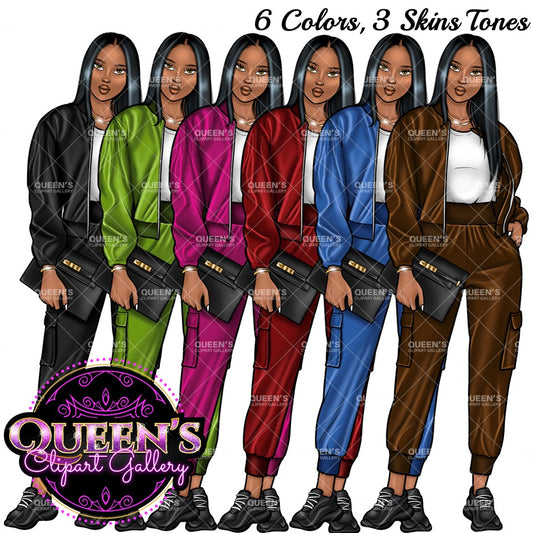 Afro girl clipart, Curvy girl Sport Clipart, Sport girl clipart, Gym girl clipart, Fitness Illustration, Black girl magic, Sporty girl, Afro