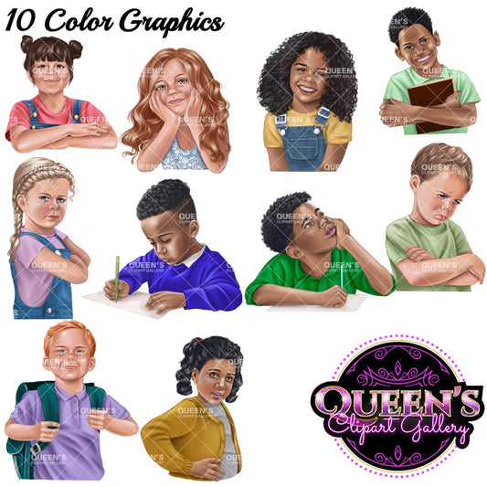 Kids clipart, Young kids clipart, Young students reading and writing, Elementary students, Kiddos, Student clipart, Children clipart, Kids
