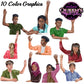 Raising Hands Clipart, Hands Raised Clipart, Teenagers Raising Hands, Teenagers Clipart, Teens, Students Clipart, Back to School Clipart