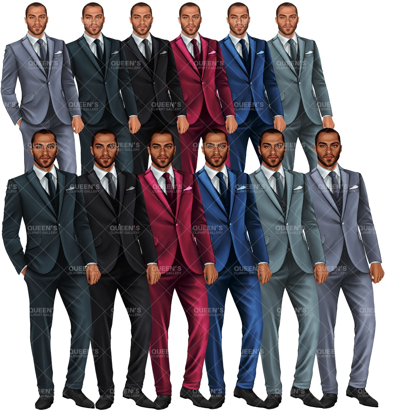 Man in Suit Clipart 
