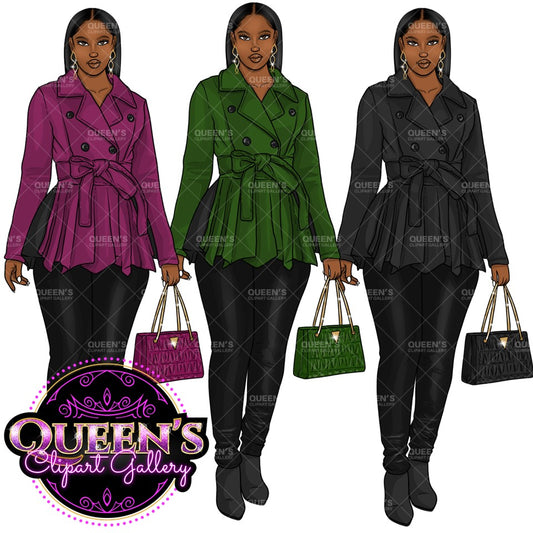 Afro girl clipart, Black girl clipart, Fashion illustration clipart, Black woman clipart, Black girl magic, Fashion girl clipart, Girl boss