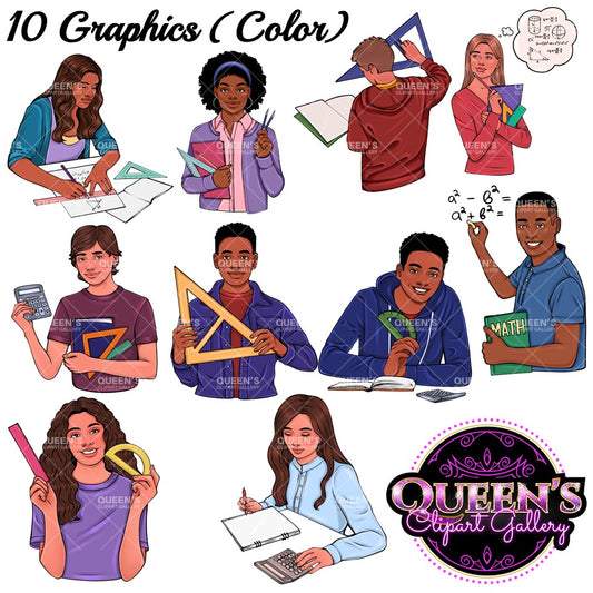 Math students clipart, Math clipart, Math Teenagers, High school students, Teenagers in school, Back to school, Students, Teens reading