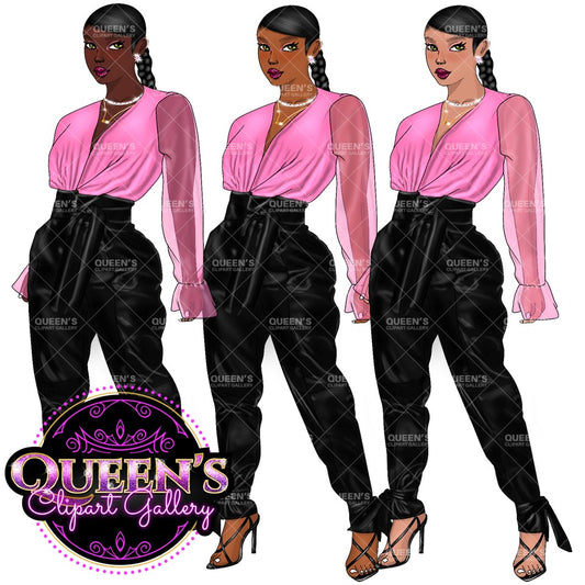 Party girl, Fashion model, Black girl, Afro girl clipart, Fashion girl clipart, Black woman clipart, Black girl magic, African American woman