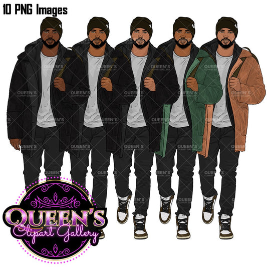 Afro male clipart, Man clipart, Boyfriend clipart, Casual man clipart, Boy clipart, Male clipart, African American man clipart, Hunk, Cute guy clipart