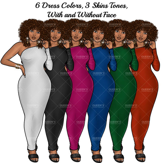 Afro girl clipart, Fashion clipart, Black woman clipart, Black girl magic, Fashion girl clipart, Girl boss clipart, Curvy girl, Black Queen