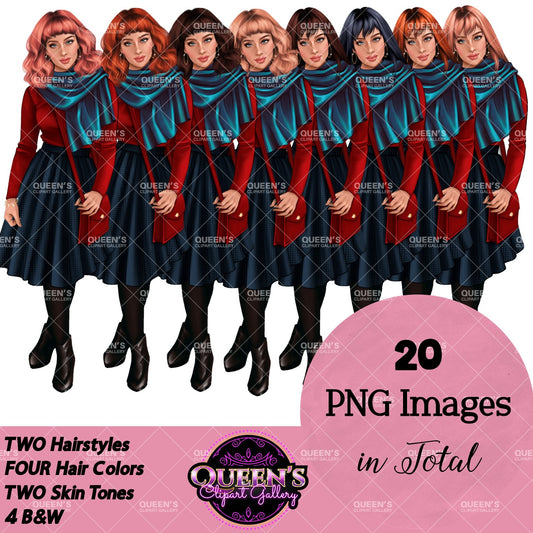 Lady clipart, Woman clipart, Fashion girl clipart, Fashion illustration, Teacher clipart, Girl boss clipart, Woman in skirt clipart, Woman
