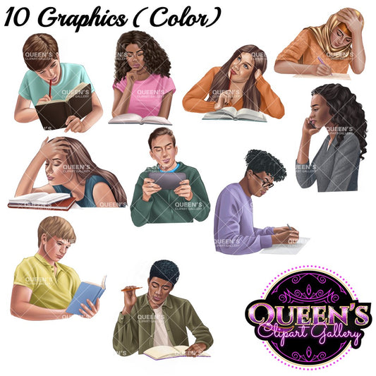 Students, Mature students, Clipart teens, Teenagers, Back to school, Reading and writing clipart, Teenager girl clipart, Teenager boy clipart, Book clipart, High school students