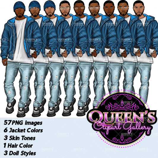 Man clipart, Handsome man clipart, Boyfriend clipart, Casual man clipart, Male clipart, African American man clipart, Black man clipart