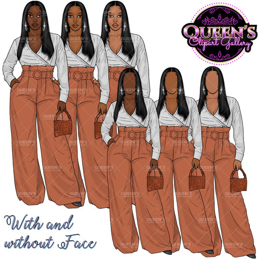 Afro girl clipart, Fashion girl clipart, Black woman clipart, Black girl magic, Fashion girl clipart, Girl boss clipart, Black girl, Curvy