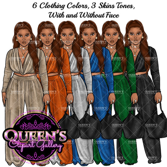 Afro girl clipart, Fashion clipart, Black woman clipart, Black girl magic, Fashion girl clipart, Girl boss clipart, Curvy girl, Black Queen