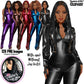Afro woman in leather bodysuit, Girl boss, Lady boss, Black girl magic, Fashion girl clipart, Fashion illustration, Curvy girl clipart