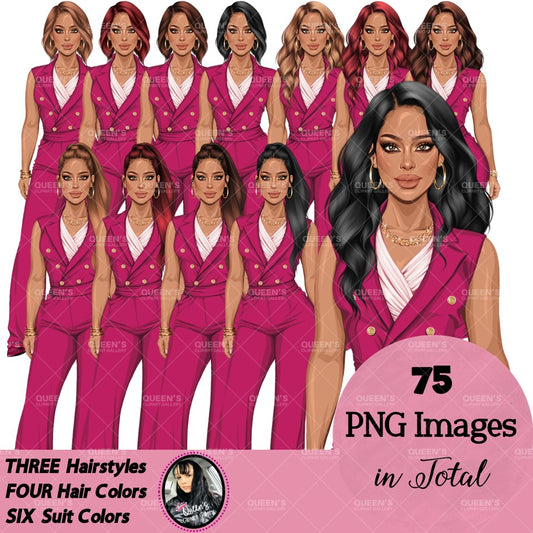 Boss lady, Business Lady, Lady boss clipart, Boss babe, Fashion girl clipart, Business woman clipart, Fashion illustration, Woman in suit