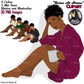 Flat Clipart Bundle, Afro woman drinks coffee, Afro girl clipart,  Black woman, Black girl magic, Fashion girl clipart, Relax at home, Coffee girl