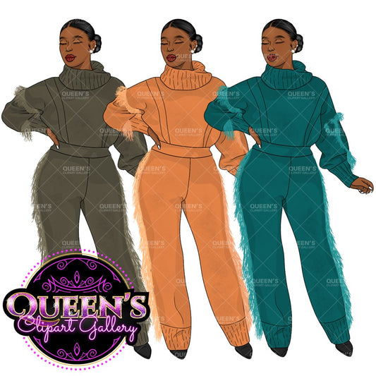 African American woman, Afro girl clipart, Fashion girl clipart, Black woman clipart, Black girl magic, Girl boss clipart, Curvy woman