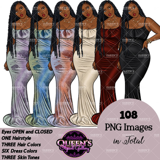 Afro girl clipart, Fashion girl clipart, Black woman clipart, Black girl magic, Curvy girl clipart, Girl boss, Lady boss, Party girl clipart