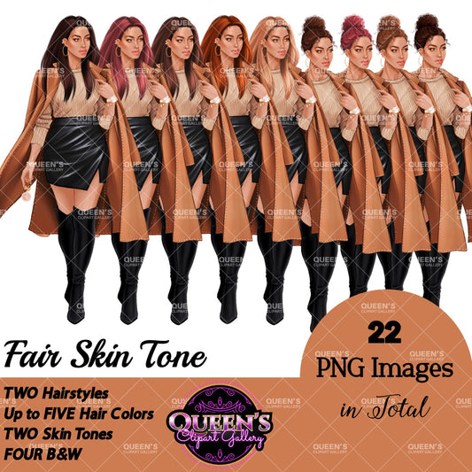 Woman in coat clipart, Fall clipart, Fashion girl clipart, Fashion illustration, Lady boss clipart, Girl boss clipart, Woman clipart, Curvy girl