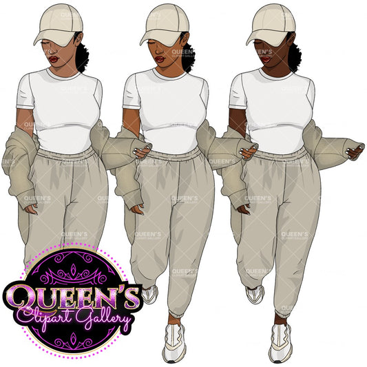 Running clipart, Fitness clipart, Adult running clipart, Race clipart, Run, Jogging clipart, African American Clipart, Sports girl clipart