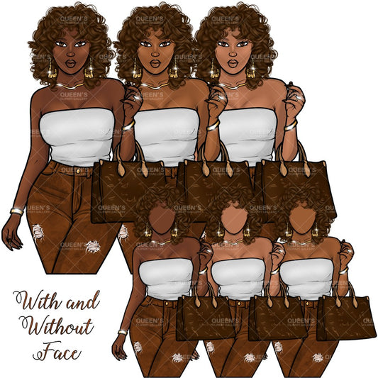 African American girl, Denim jeans girl, Afro girl, Black woman clipart, Black girl magic, Fashion girl clipart, Girl boss, Curvy girl png