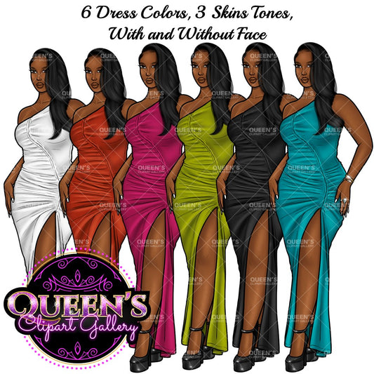 Afro girl clipart, Fashion clipart, Black woman clipart, Black girl magic, Fashion girl clipart, Girl boss clipart, Curvy girl, Black Queen