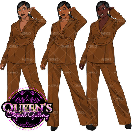 Woman in suit clipart, Afro woman clipart, Fashion girl clipart, African American woman, Teacher clipart, Business woman, Lady boss clipart