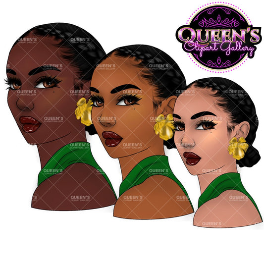 Latina Woman Clipart | Hispanic Woman PNG | Fashion Woman Clipart | Diverse Woman Illustration | Female Graphics